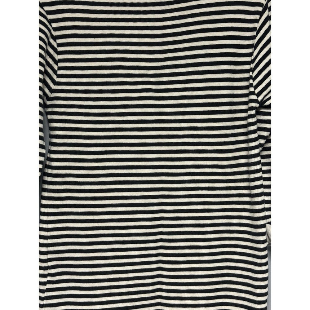 Topshop Women's Black And White Striped Shift Dress Size 4 Preppy Casual - Picture 12 of 14